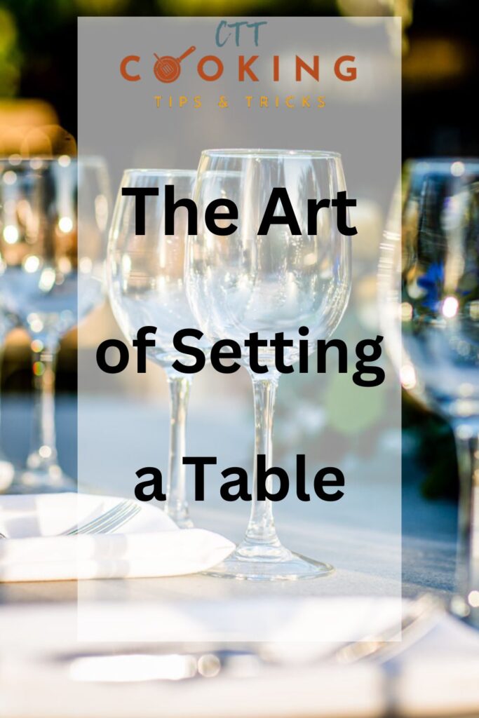 the art of setting a table for pinterest